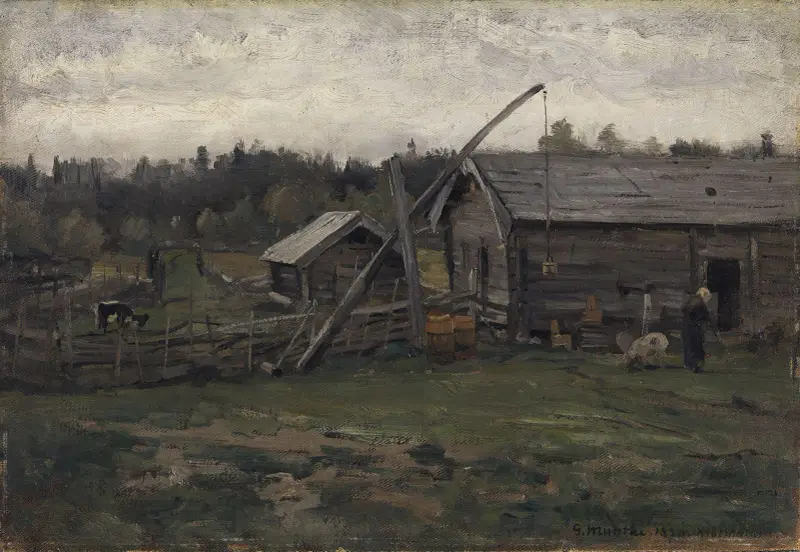 Alte Scheune, Hedmark von Gerhard Munthe