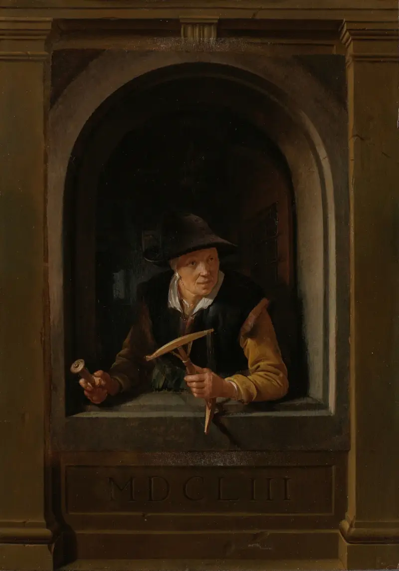 A Fisherman’s Wife av Gerrit Dou