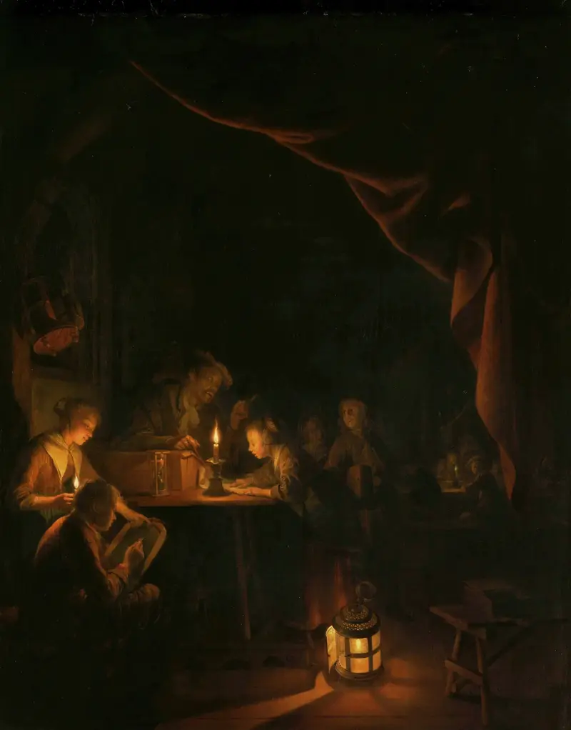 The Night School, Gerrit Dou