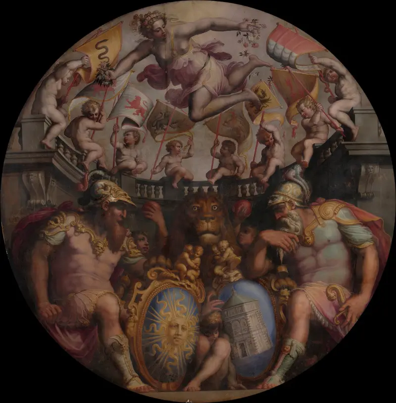 Allegorier över San Giovanni- och Santa Maria Novella-kvarteren av Giorgio Vasari