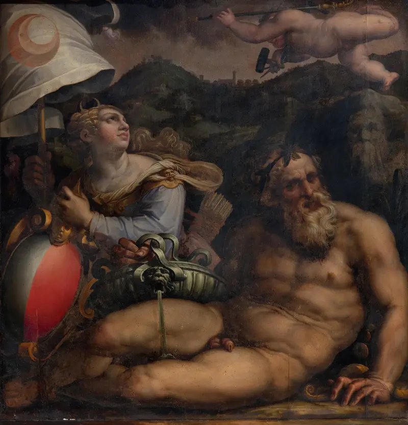 Allegori över Fiesole av Giorgio Vasari