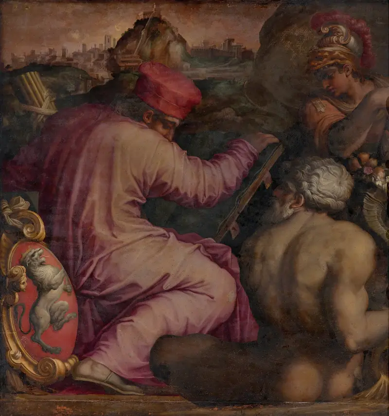 Allegori över San Miniato i nedre Valdarno av Giorgio Vasari
