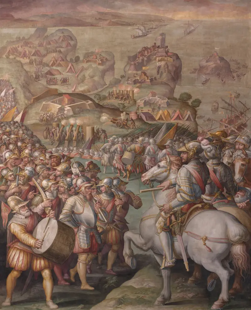 Zdobycie Porto Ercole, Giorgio Vasari
