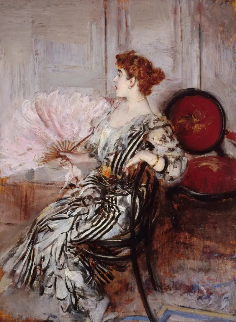 Porträtt av Madame Torri, dansös vid operan av Giovanni Boldini