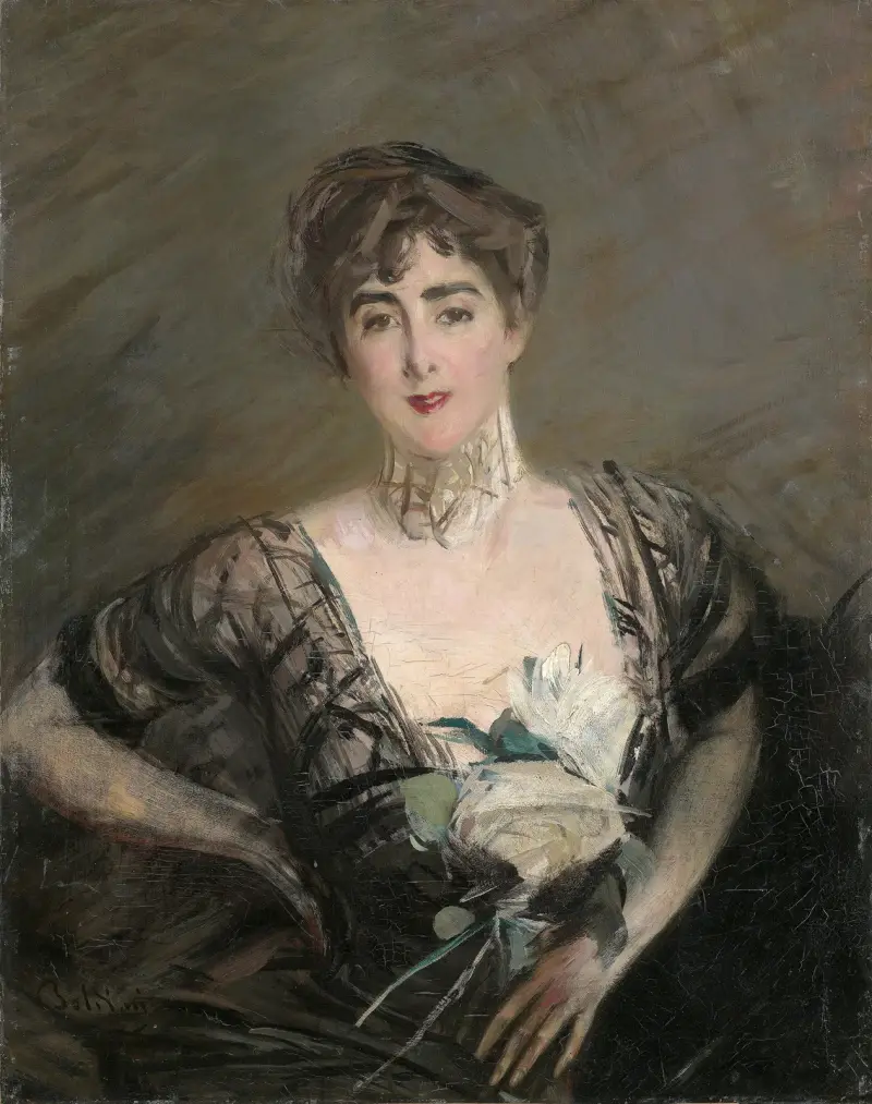 Porträtt av Josefina Alvear de Errázuriz av Giovanni Boldini