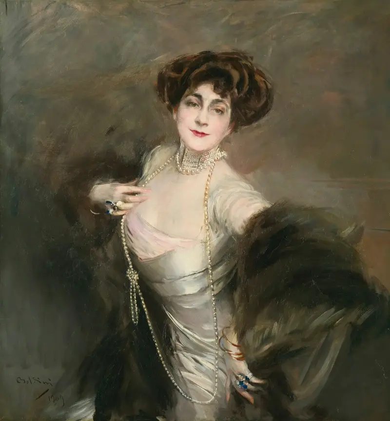 Porträtt av Diaz Albertini av Giovanni Boldini