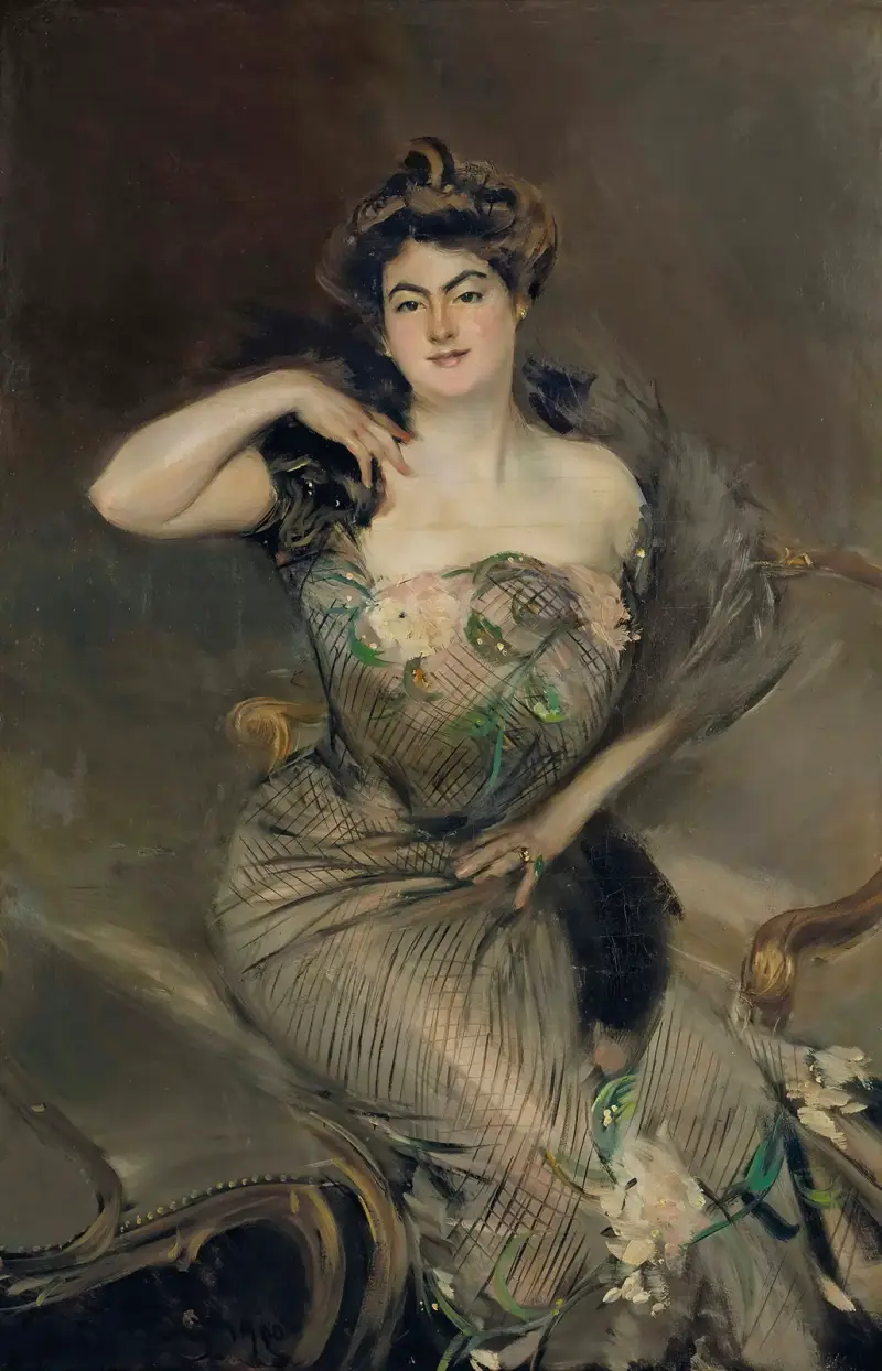 Porträtt av Madame Arnold Seligmann av Giovanni Boldini