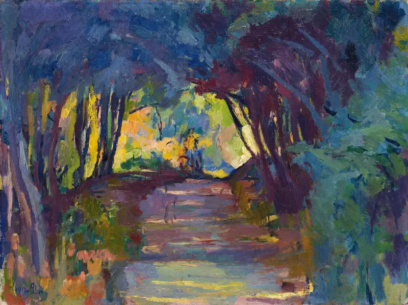 Forest Track av Giovanni Giacometti