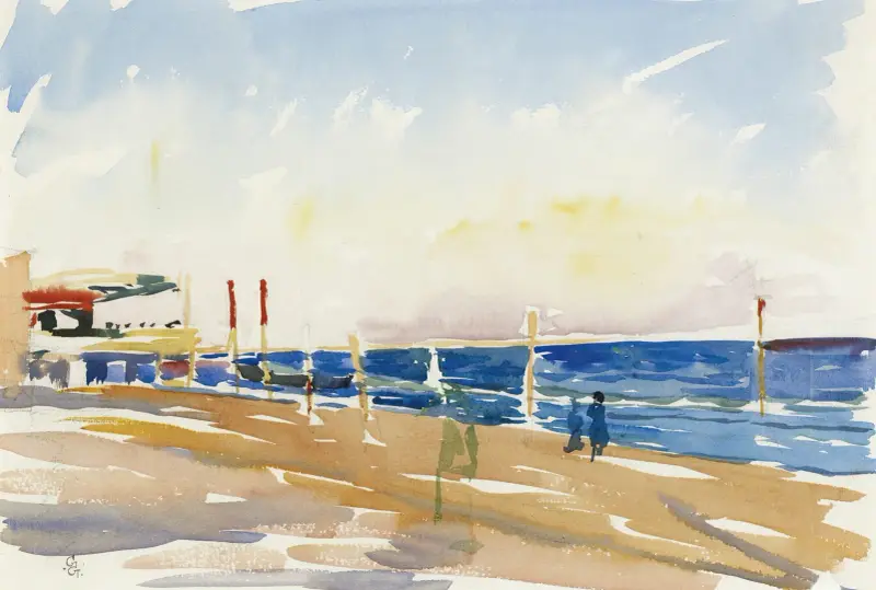 Lido von Venedig von Giovanni Giacometti