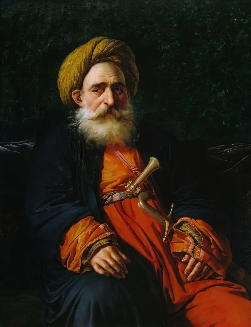 Porträtt av katchefen Dahouth, kristen mameluck av Anne Louis Girodet-Trioson