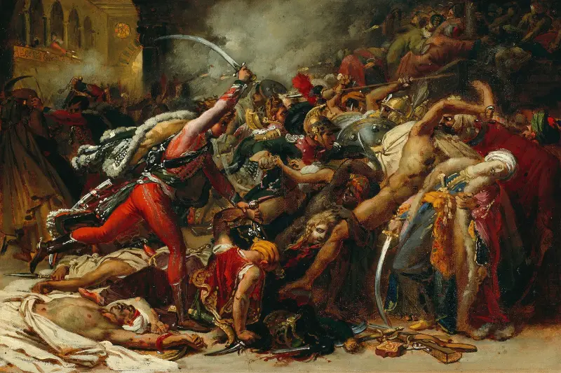 Skiss till Kairorevolten av Anne Louis Girodet-Trioson