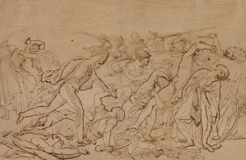 Studie till Kairorevolten av Anne Louis Girodet-Trioson
