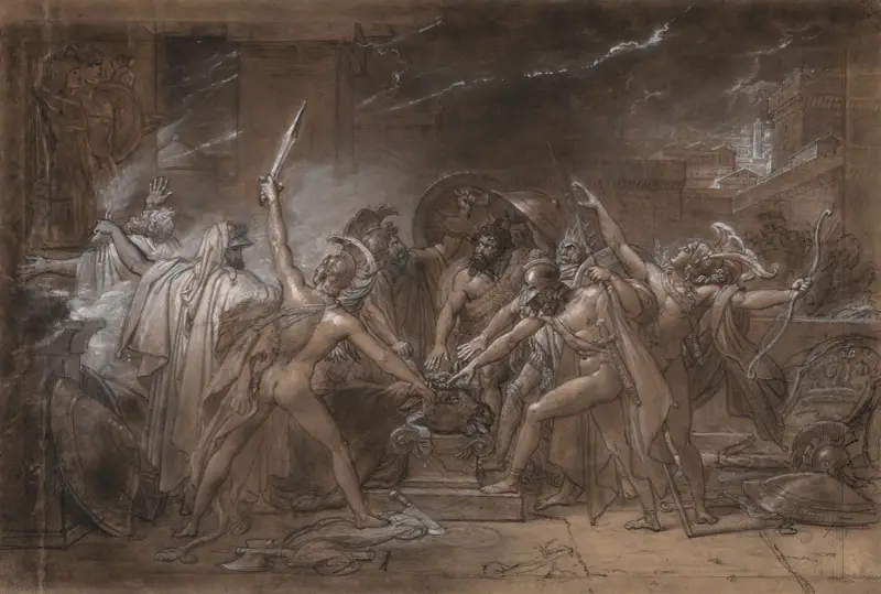 Der Eid der sieben Anführer gegen Theben von Anne Louis Girodet-Trioson