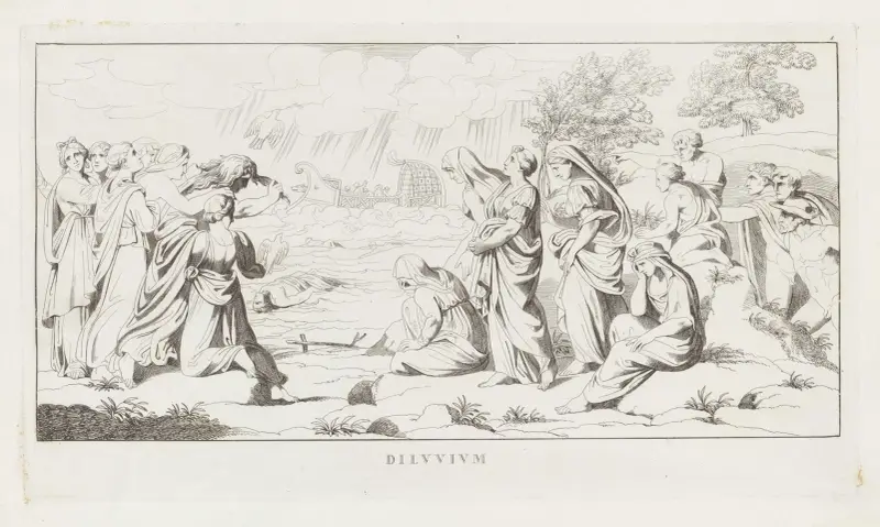 Diluvium av Giulio Romano