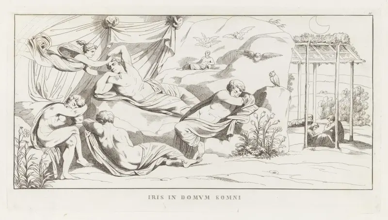 Iris v Domě spánku, Giulio Romano