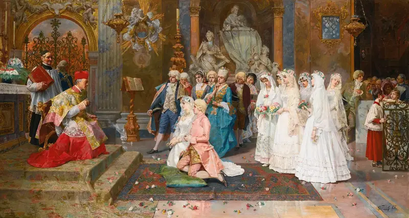 The wedding av Giulio Rosati