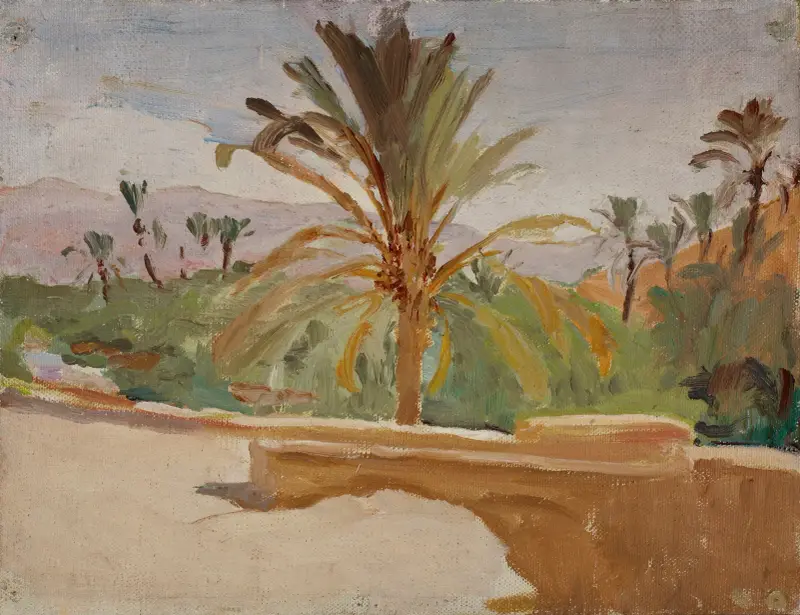 Biskra (Oase mit Palmen), 1909 – Nr. 2 von Jan Ciągliński