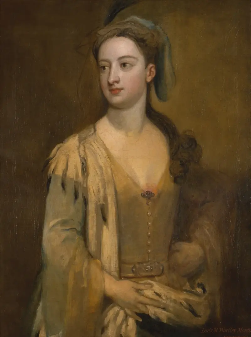 Kvinna kallad Lady Mary Wortley Montagu av Sir Godfrey Kneller