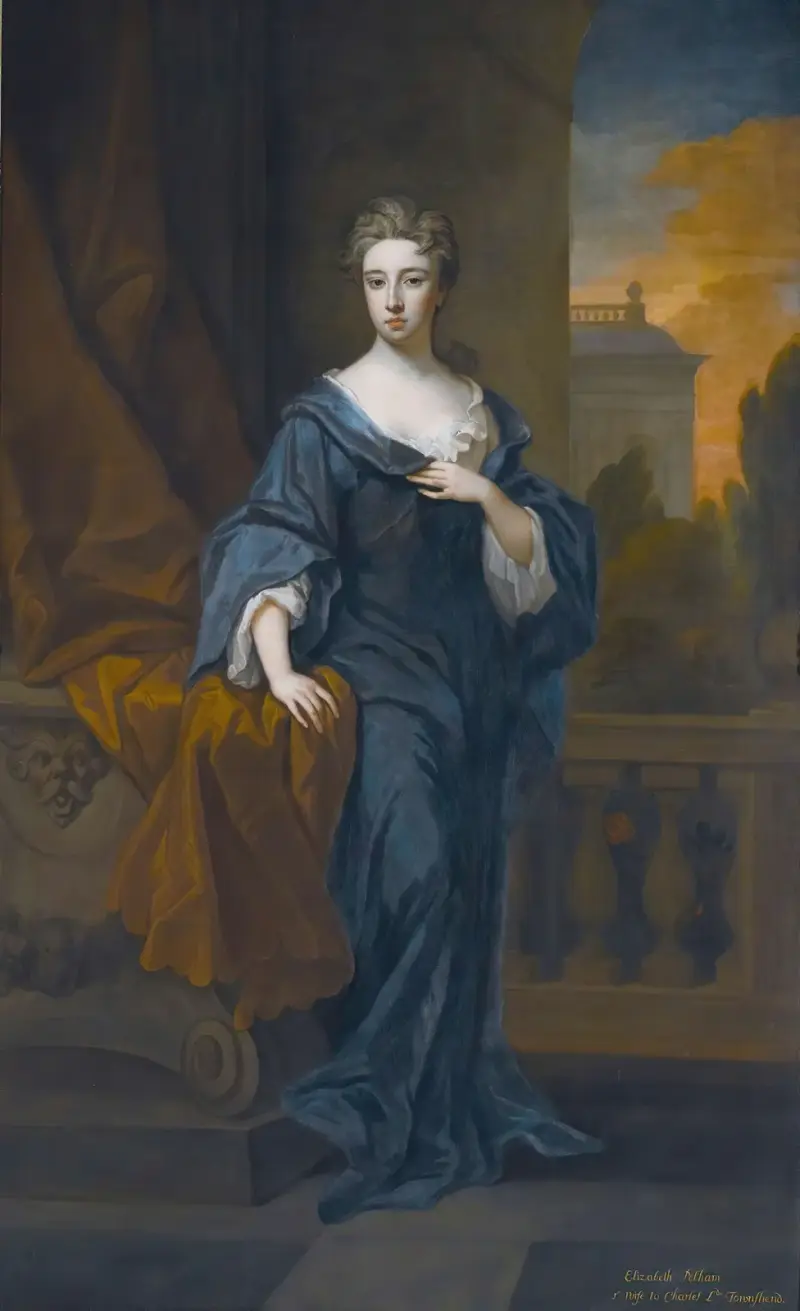 Porträtt av Elizabeth Pelham (1681–1711), första hustru till Charles, 2:e viscount Townshend av Sir Godfrey Kneller