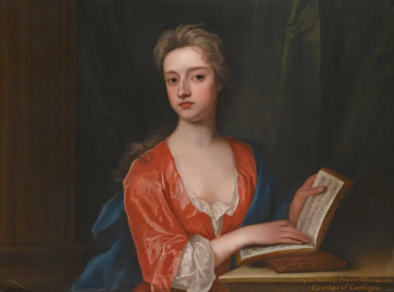 Porträtt av Lady Elizabeth Bruce (d. 1745) av Sir Godfrey Kneller