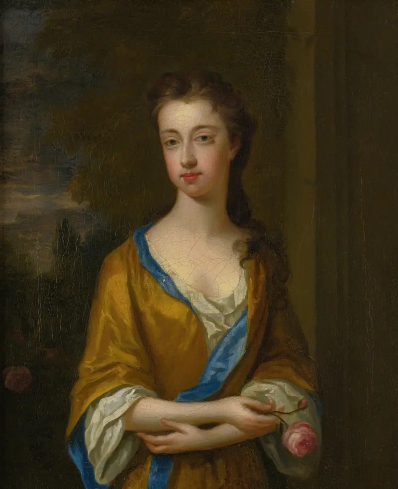 Porträtt av hertiginnan av Newcastle av Sir Godfrey Kneller