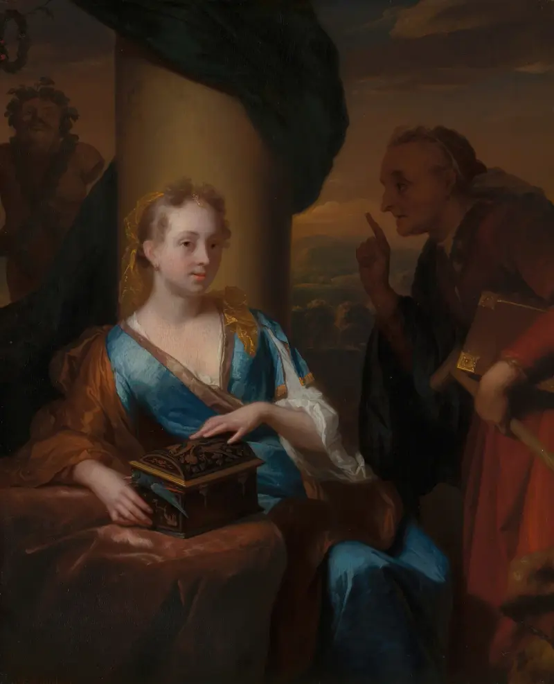A Useless Moral Lesson av Godfried Schalcken