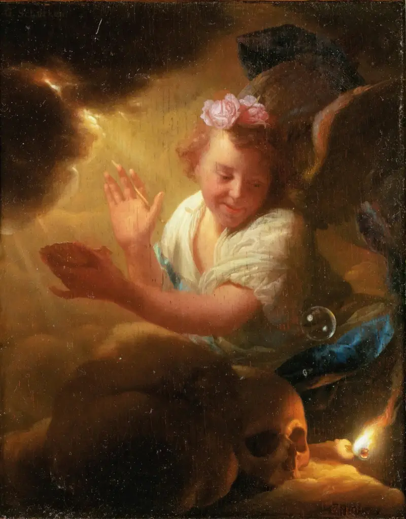 Allegori över människolivet av Godfried Schalcken