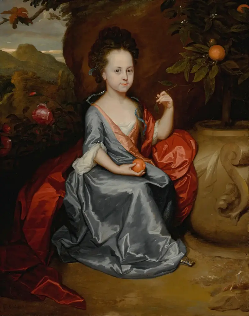 Porträtt av en ung flicka, troligen Anne Conslade av Godfried Schalcken