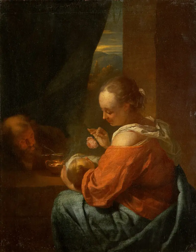 Den heliga familjen av Godfried Schalcken