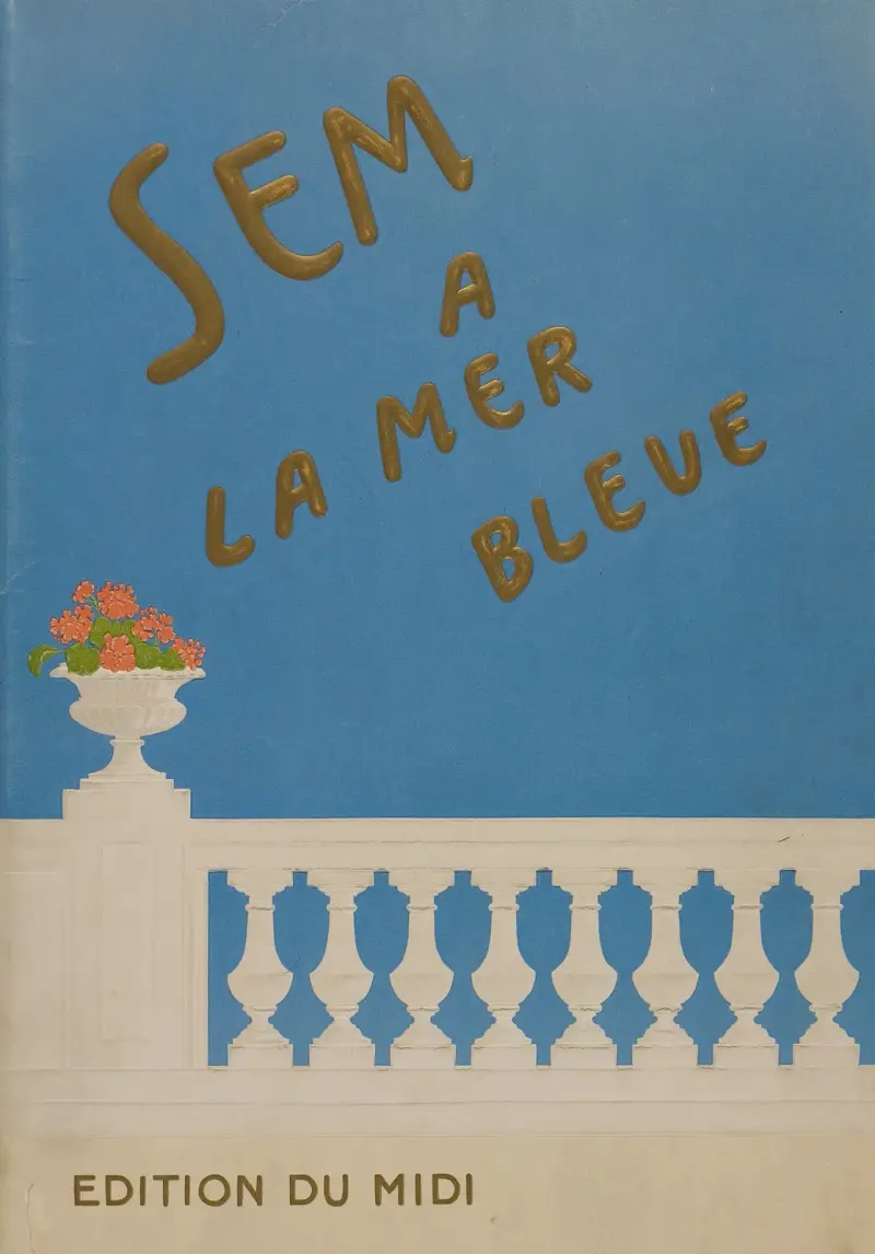 Album Sem à la mer bleue [omslag] av Georges Goursat (Sem)