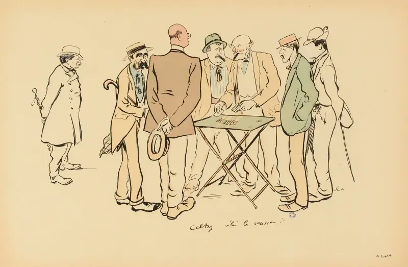 Caltez, v’là la rousse! von Georges Goursat (Sem)