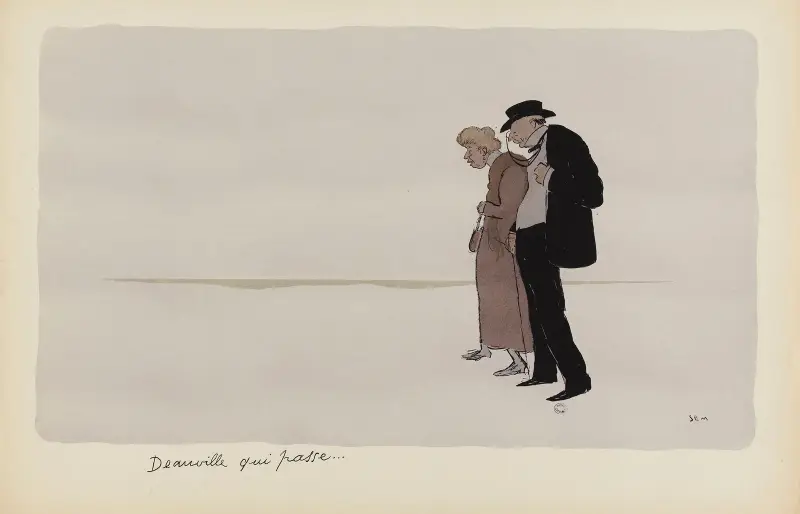 Deauville qui passe von Georges Goursat (Sem)