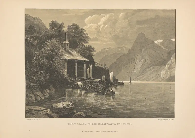 Tells kapell på Tellenplatte, Uribukten av Theodor Gsell Fels