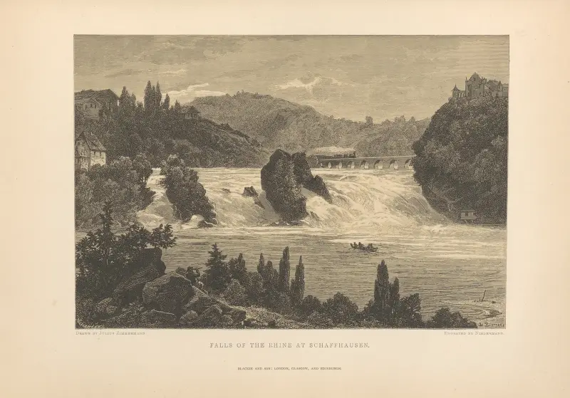 Julius Zimmermann – Der Rheinfall bei Schaffhausen von Theodor Gsell Fels