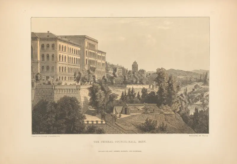 Förbundsrådets sal, Bern av Theodor Gsell Fels