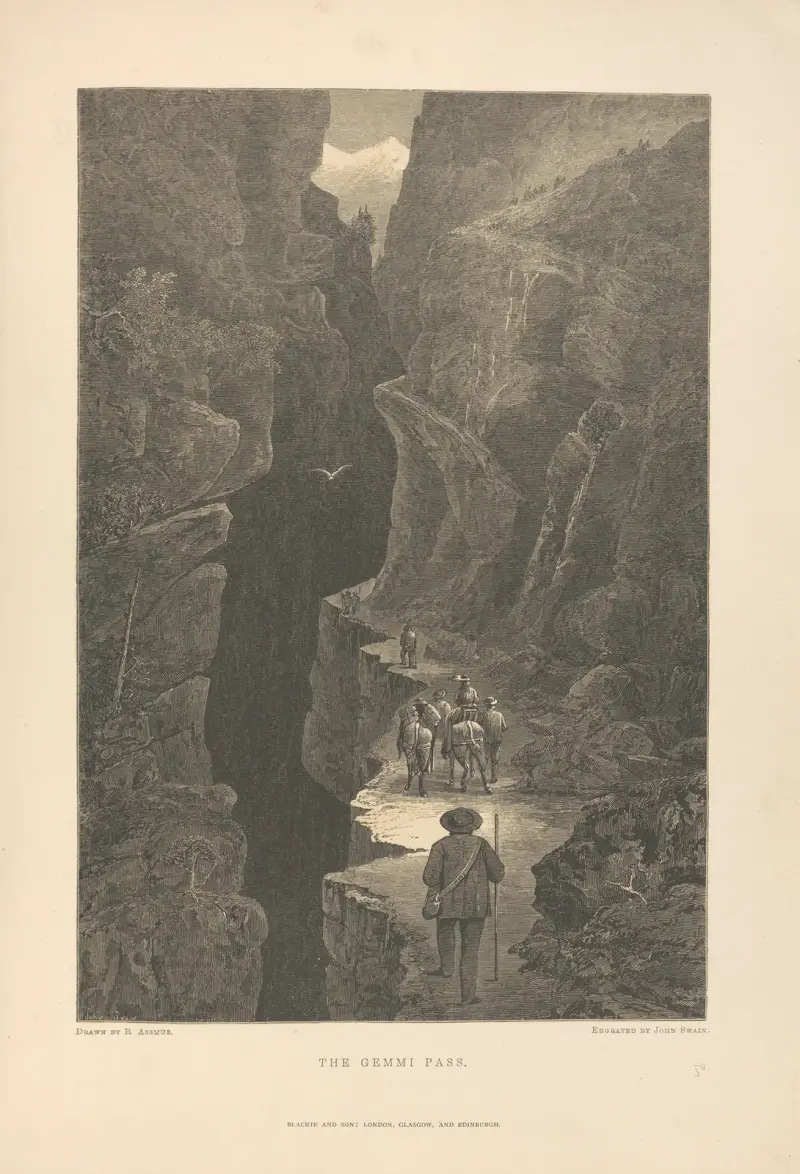 R. Assmus – Przełęcz Gemmi, Theodor Gsell Fels