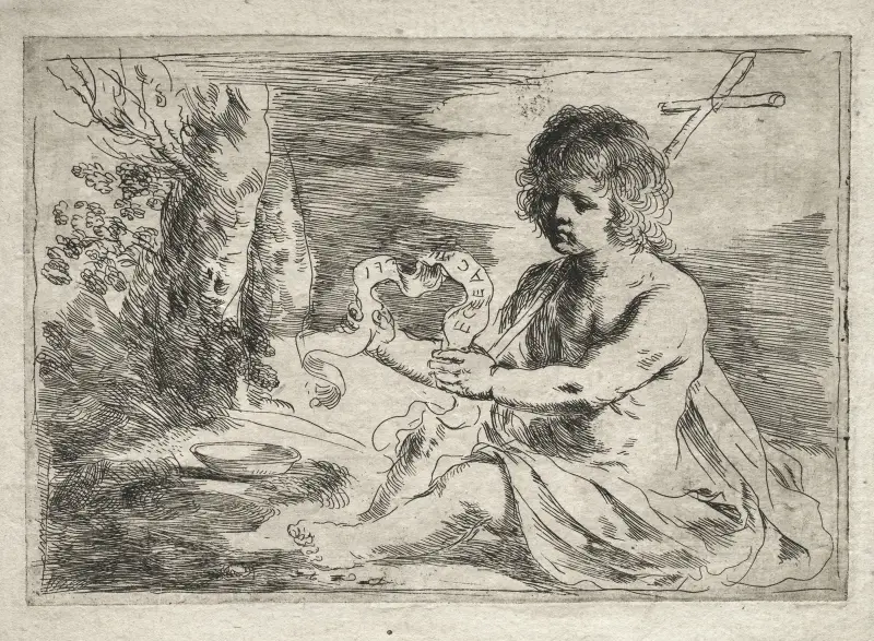 St. John the Baptist av Guercino