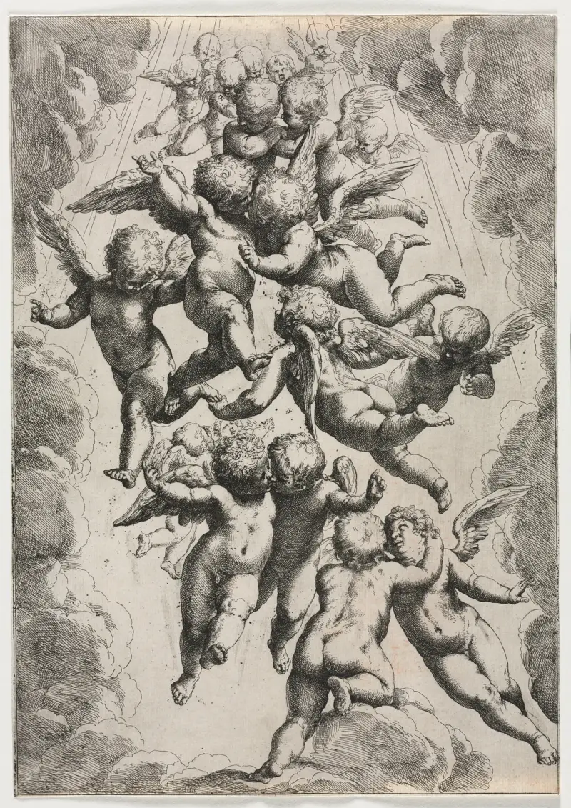 Angels in Glory av Guido Reni