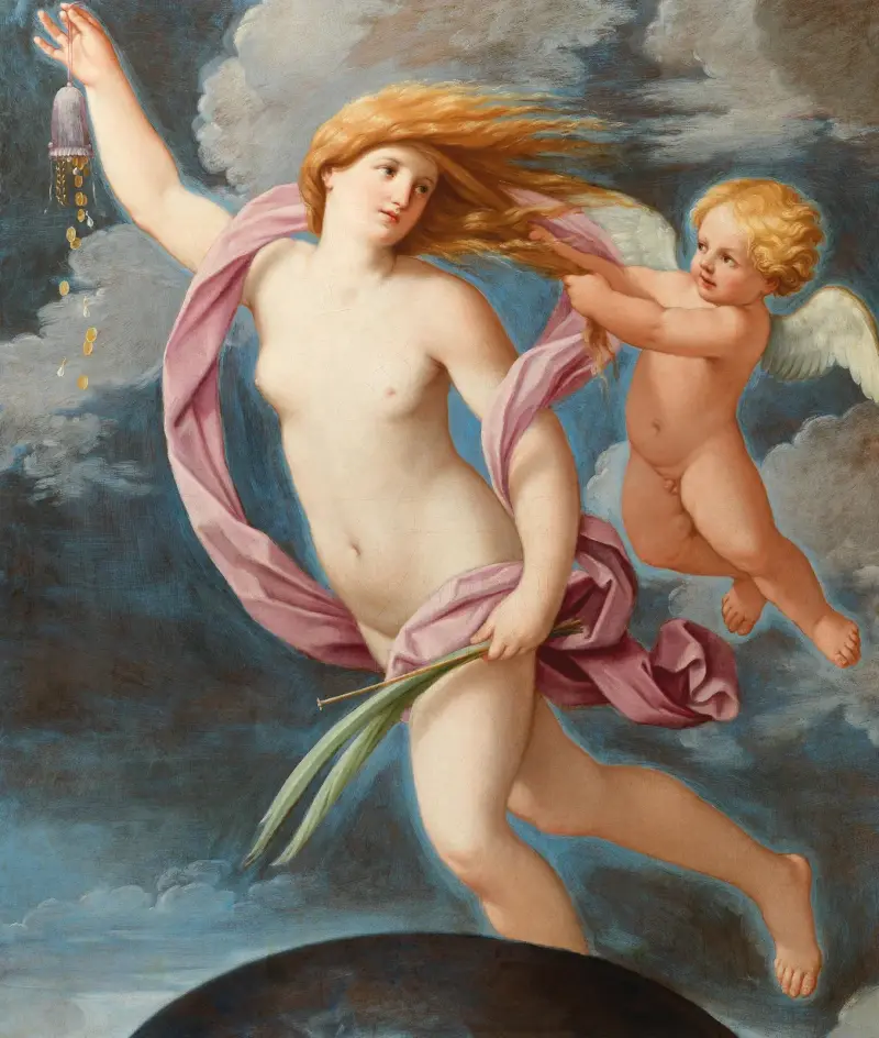 Fortuna med penningpung av Guido Reni