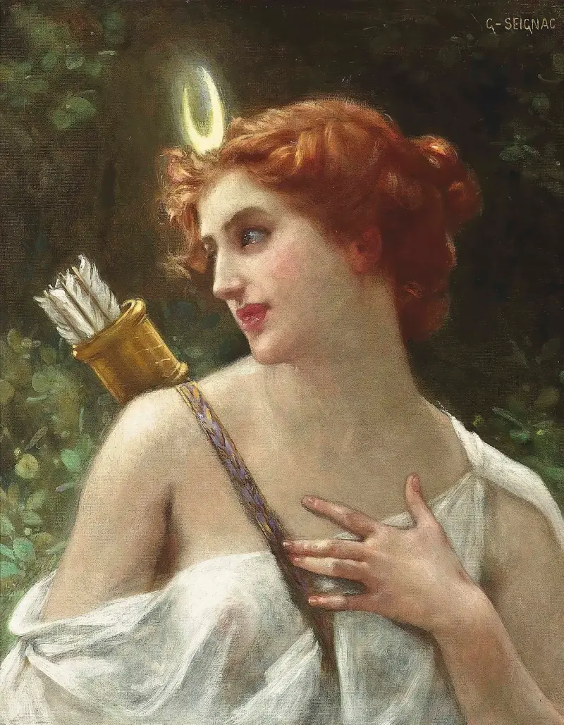 Diana som jägare – nr 1 av Guillaume Seignac