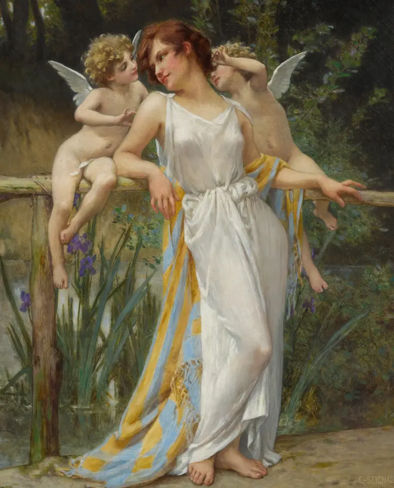 Psyché s putti, Guillaume Seignac