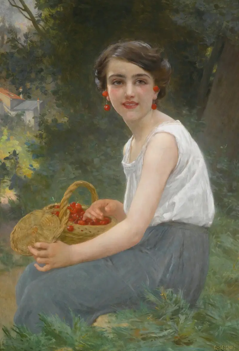 Das Kirschenmädchen von Guillaume Seignac