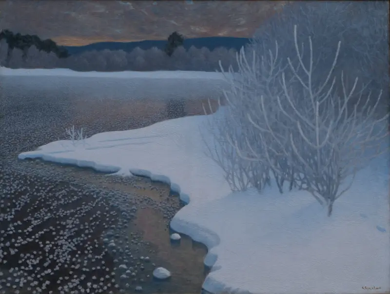 Hoar-Frost on Ice von Gustaf Fjæstad