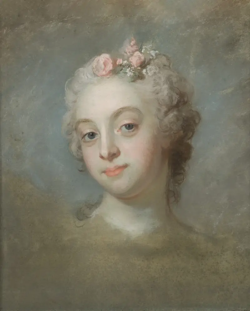 Porträtt av en dam av Gustaf Lundberg