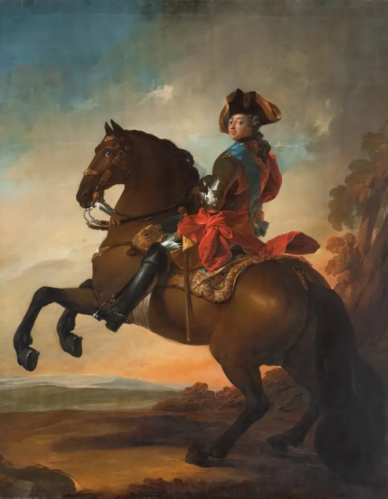 Fredrik V till häst av Carl Gustaf Pilo