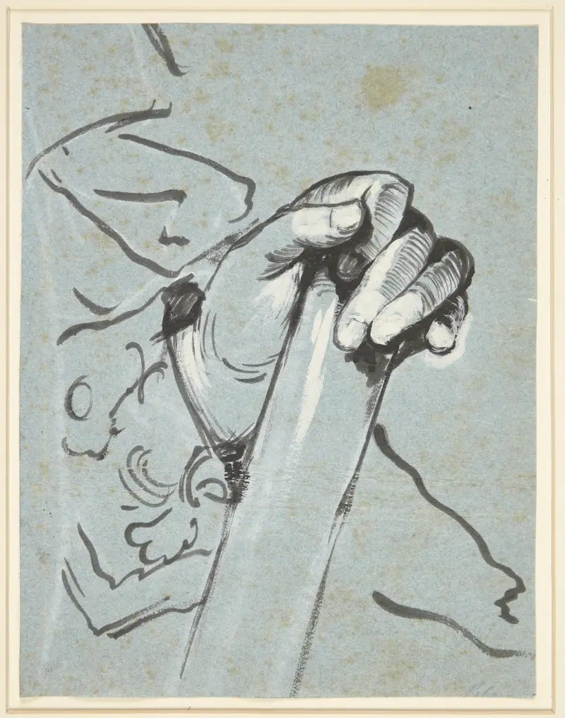 Studie einer Hand von Carl Gustaf Pilo