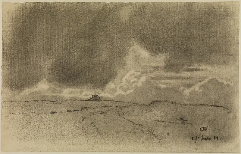Studium nieba i chmur, Gustav Kampmann