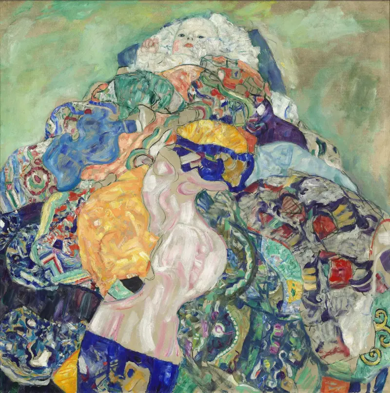 Baby (Cradle) av Gustav Klimt