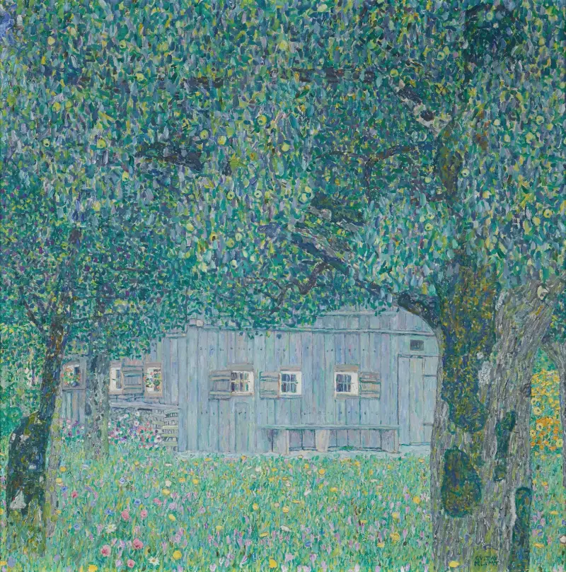 Bauernhaus in Buchberg von Gustav Klimt
