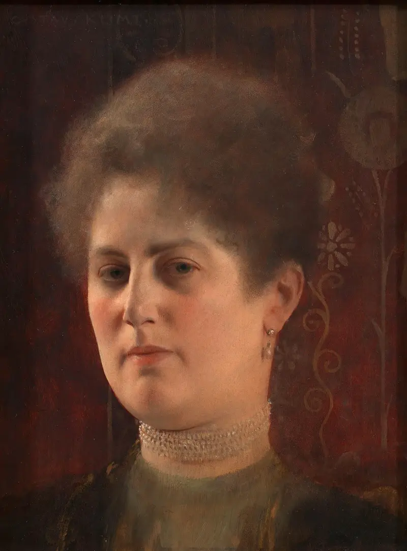 Bildnis einer unbekannten Frau (Frau Heymann) von Gustav Klimt